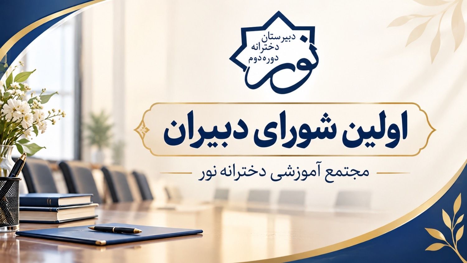 اولین شورای دبیران مجتمع دخترانه نور برگزار شد